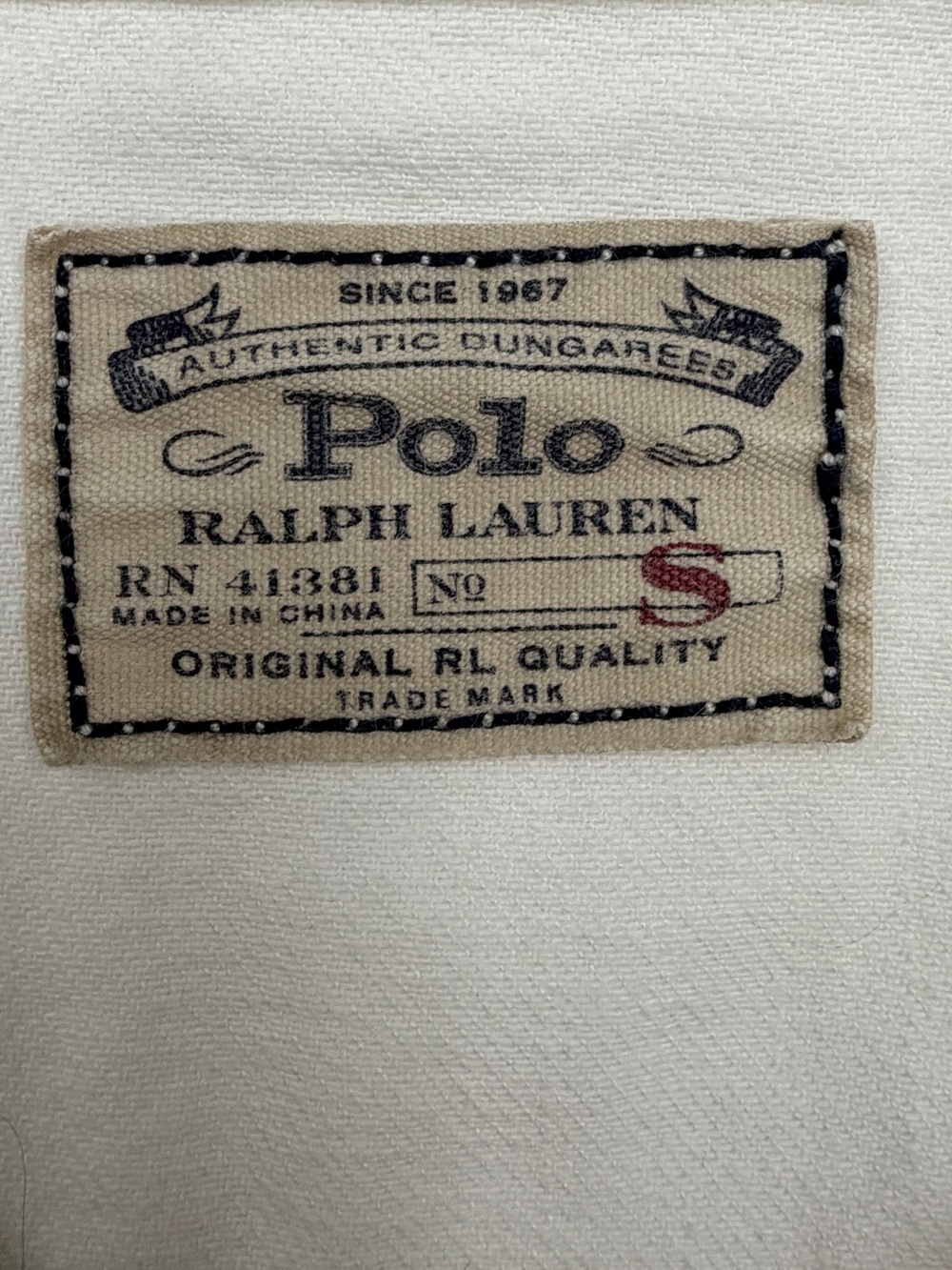Y2K Vintage 90s White Polo Ralph Lauren Denim Trucker Jacket - Women's GUC Small - Picture 4 of 8